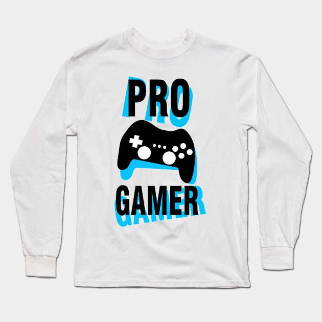 Pro Gamer Long Sleeve T-Shirt by arkitekta